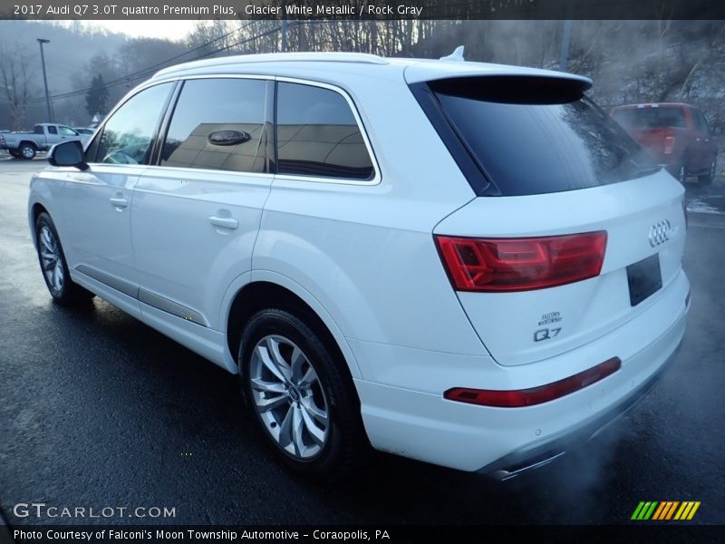 Glacier White Metallic / Rock Gray 2017 Audi Q7 3.0T quattro Premium Plus