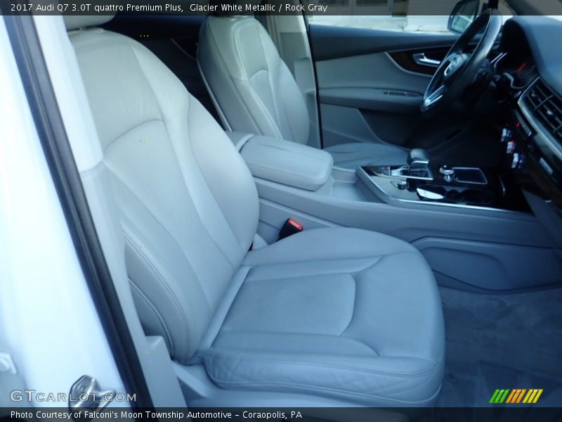 Glacier White Metallic / Rock Gray 2017 Audi Q7 3.0T quattro Premium Plus