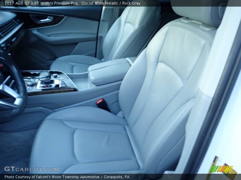 Glacier White Metallic / Rock Gray 2017 Audi Q7 3.0T quattro Premium Plus