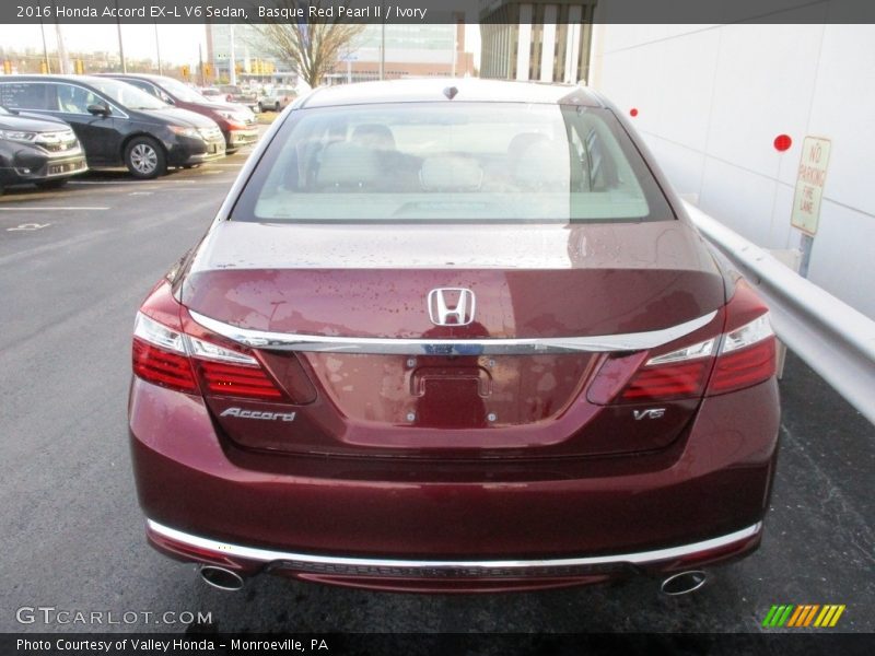 Basque Red Pearl II / Ivory 2016 Honda Accord EX-L V6 Sedan