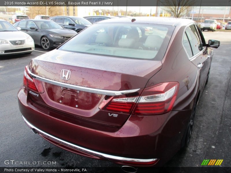 Basque Red Pearl II / Ivory 2016 Honda Accord EX-L V6 Sedan