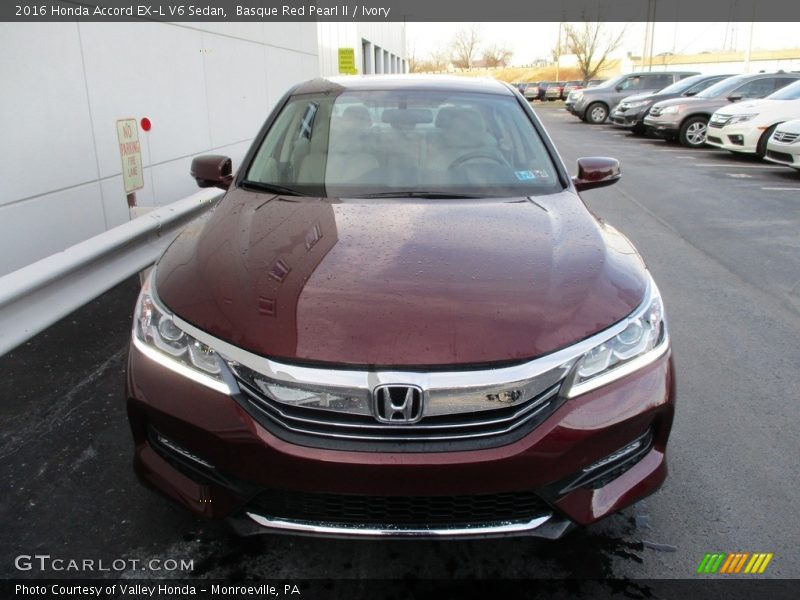 Basque Red Pearl II / Ivory 2016 Honda Accord EX-L V6 Sedan