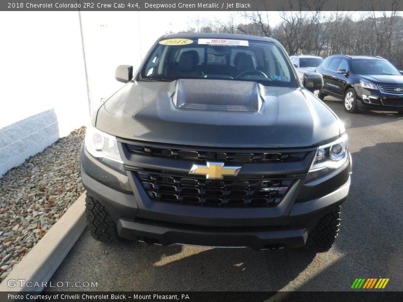 Deepwood Green Metallic / Jet Black 2018 Chevrolet Colorado ZR2 Crew Cab 4x4