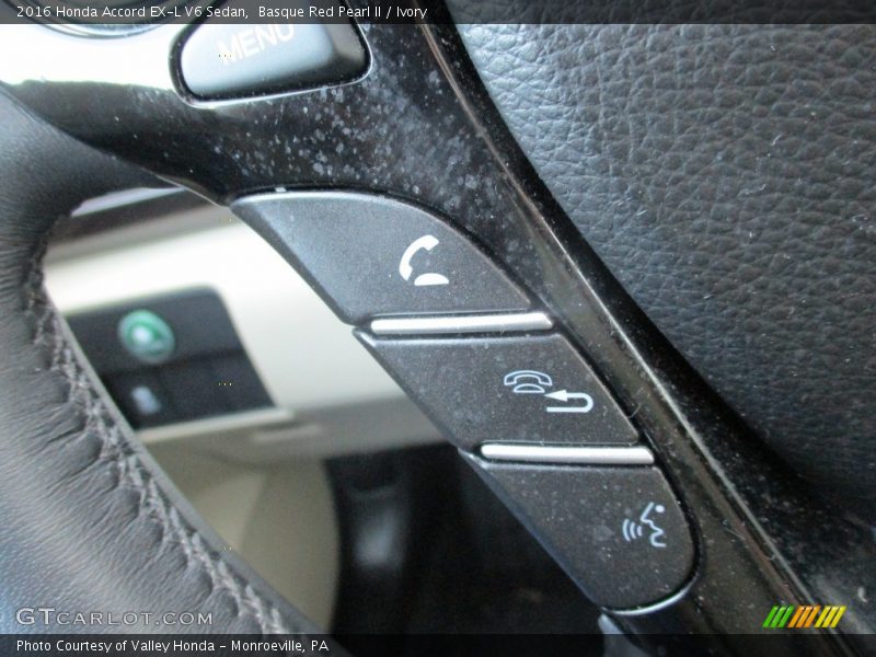 Basque Red Pearl II / Ivory 2016 Honda Accord EX-L V6 Sedan