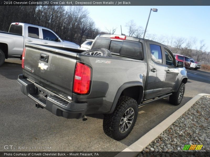 Deepwood Green Metallic / Jet Black 2018 Chevrolet Colorado ZR2 Crew Cab 4x4