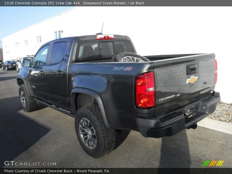 Deepwood Green Metallic / Jet Black 2018 Chevrolet Colorado ZR2 Crew Cab 4x4