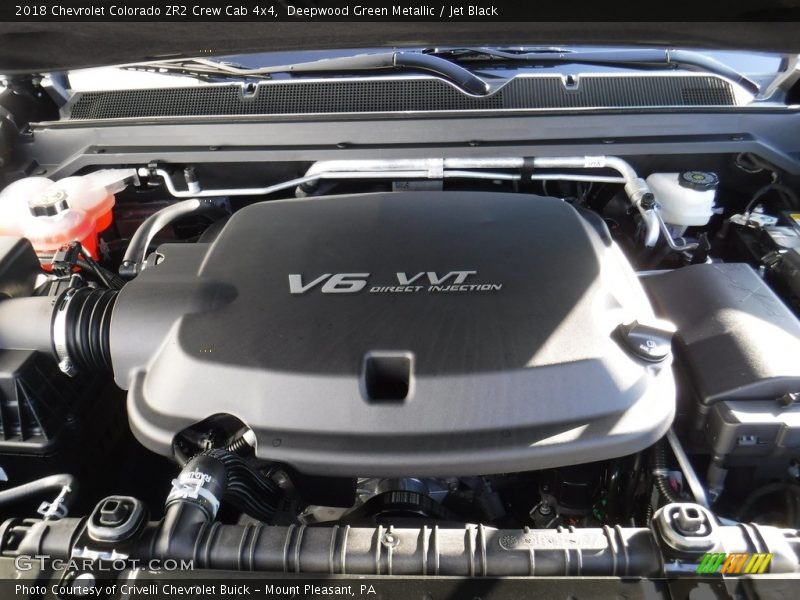 Deepwood Green Metallic / Jet Black 2018 Chevrolet Colorado ZR2 Crew Cab 4x4