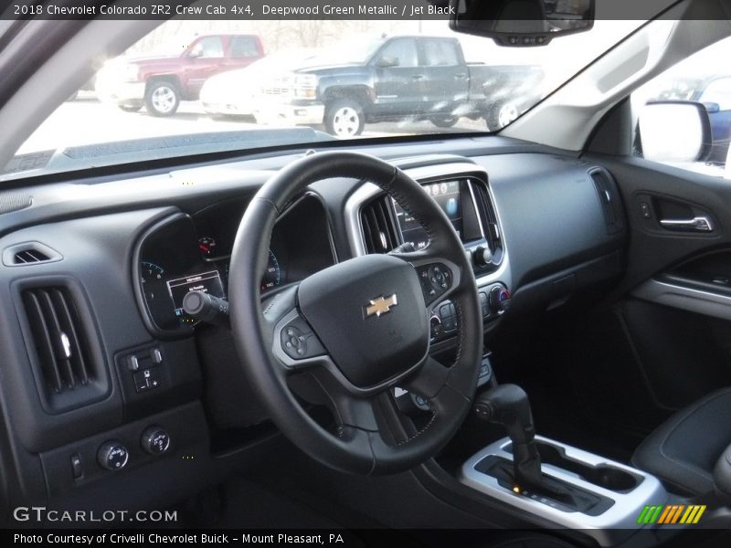 Deepwood Green Metallic / Jet Black 2018 Chevrolet Colorado ZR2 Crew Cab 4x4