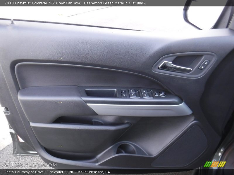 Deepwood Green Metallic / Jet Black 2018 Chevrolet Colorado ZR2 Crew Cab 4x4