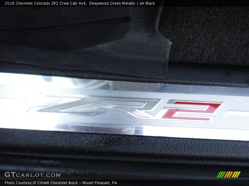 Deepwood Green Metallic / Jet Black 2018 Chevrolet Colorado ZR2 Crew Cab 4x4