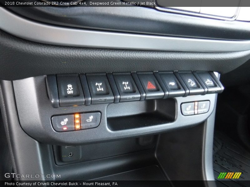 Deepwood Green Metallic / Jet Black 2018 Chevrolet Colorado ZR2 Crew Cab 4x4