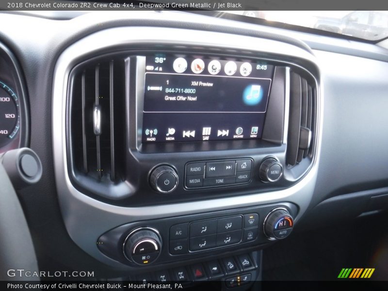 Deepwood Green Metallic / Jet Black 2018 Chevrolet Colorado ZR2 Crew Cab 4x4