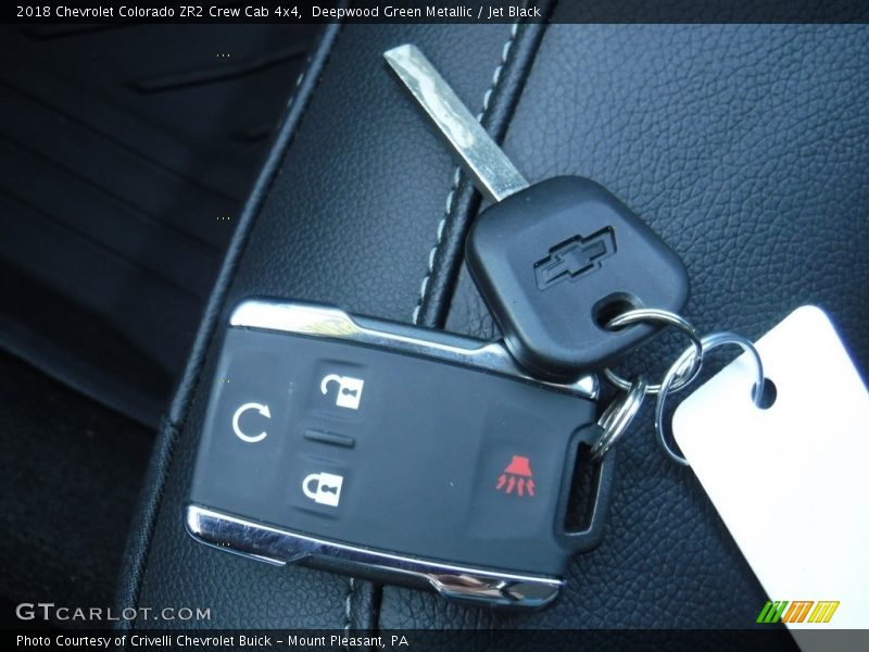 Deepwood Green Metallic / Jet Black 2018 Chevrolet Colorado ZR2 Crew Cab 4x4