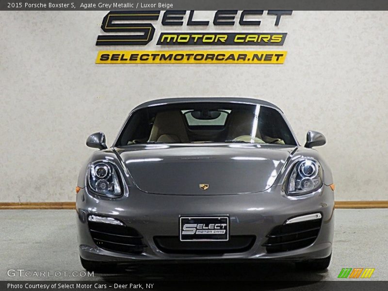 Agate Grey Metallic / Luxor Beige 2015 Porsche Boxster S