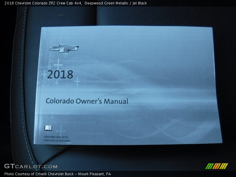 Deepwood Green Metallic / Jet Black 2018 Chevrolet Colorado ZR2 Crew Cab 4x4