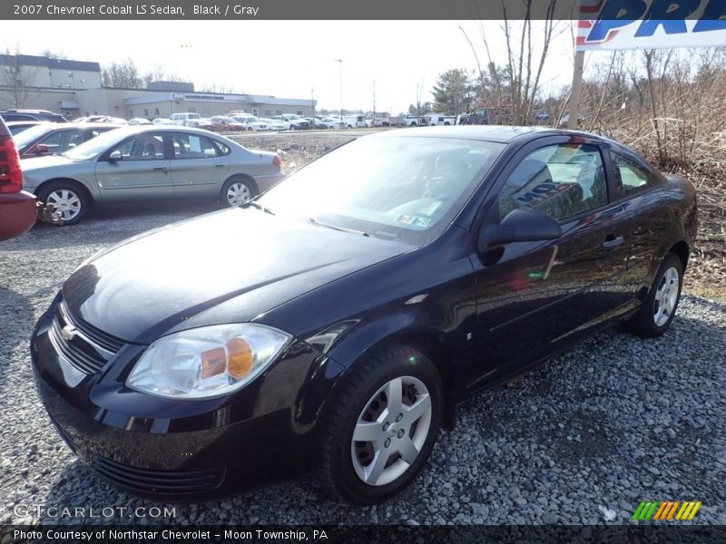 Black / Gray 2007 Chevrolet Cobalt LS Sedan