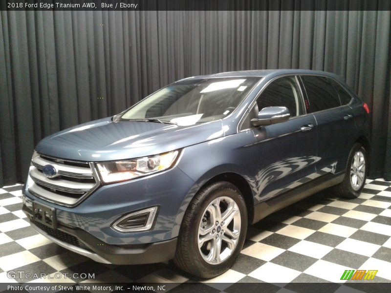 Blue / Ebony 2018 Ford Edge Titanium AWD