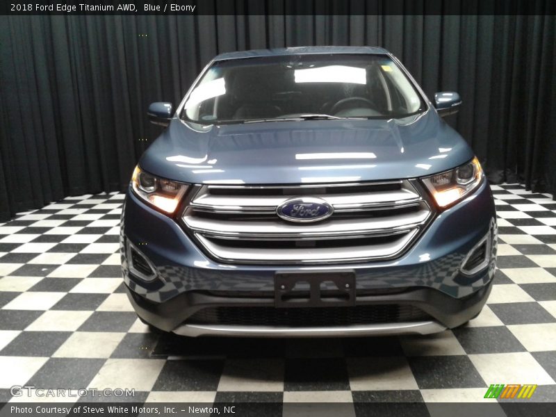 Blue / Ebony 2018 Ford Edge Titanium AWD
