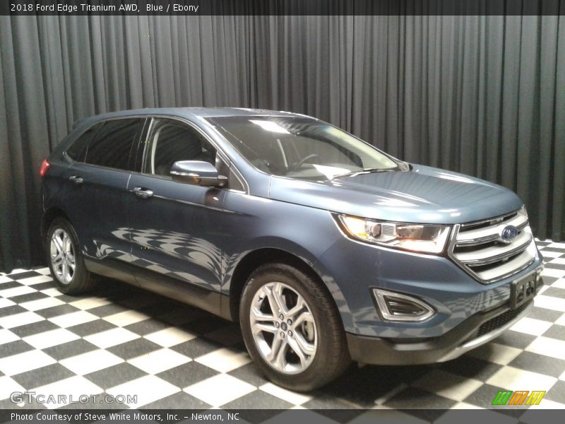 Blue / Ebony 2018 Ford Edge Titanium AWD