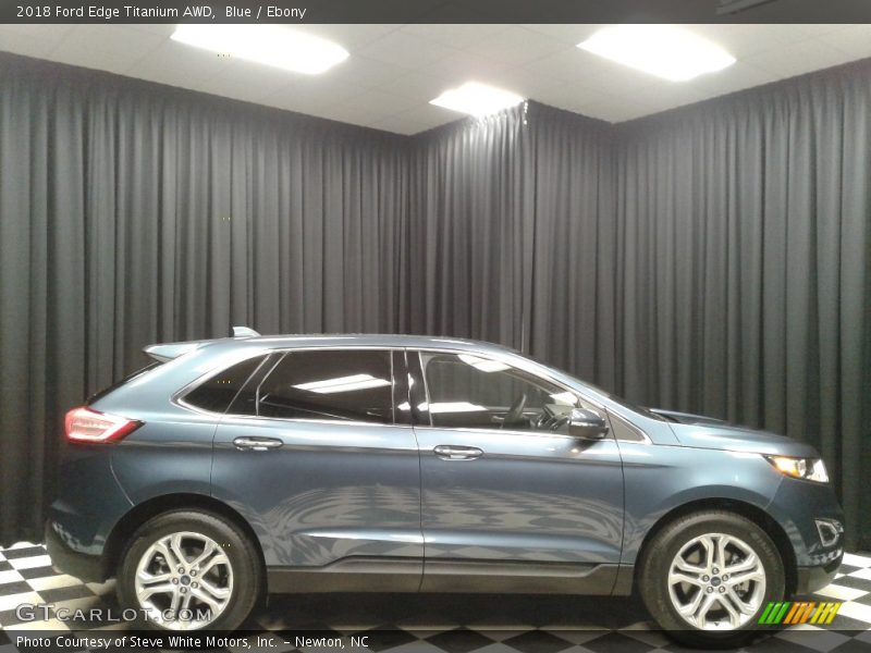 Blue / Ebony 2018 Ford Edge Titanium AWD