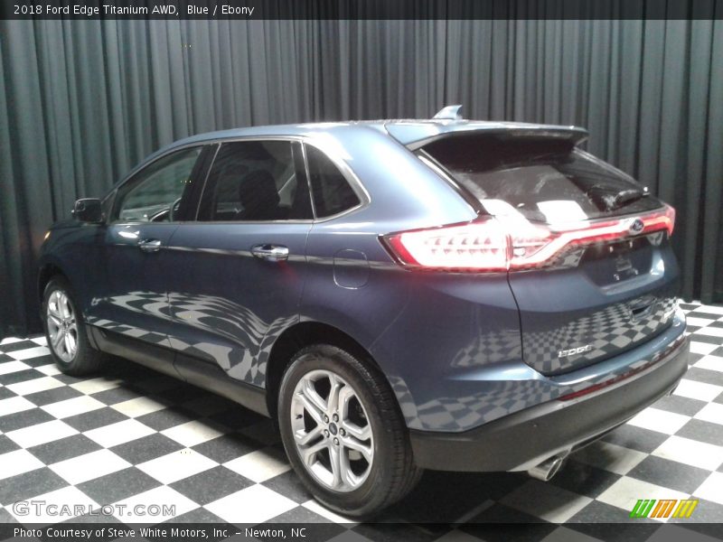 Blue / Ebony 2018 Ford Edge Titanium AWD