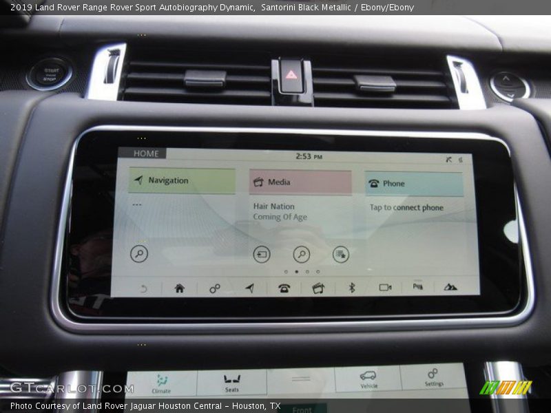 Navigation of 2019 Range Rover Sport Autobiography Dynamic