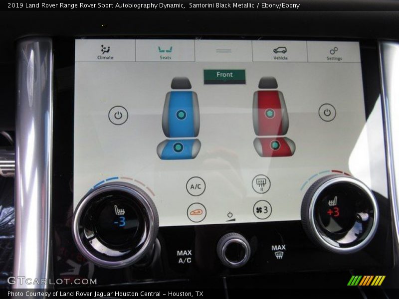 Controls of 2019 Range Rover Sport Autobiography Dynamic