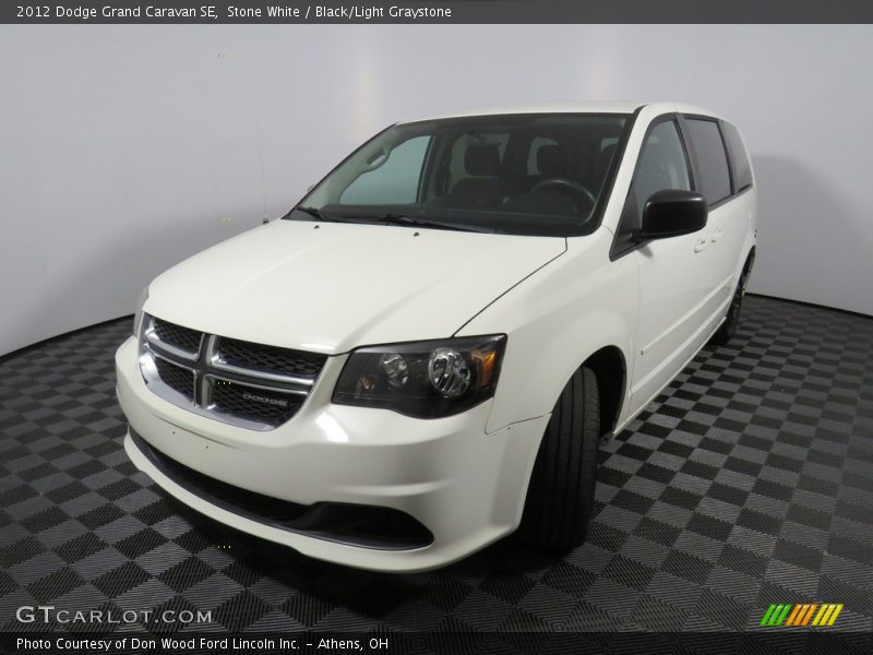Stone White / Black/Light Graystone 2012 Dodge Grand Caravan SE