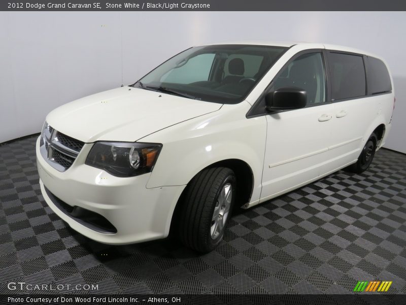 Stone White / Black/Light Graystone 2012 Dodge Grand Caravan SE