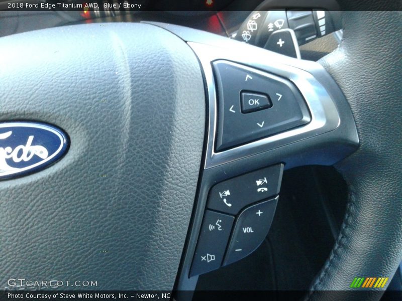 Blue / Ebony 2018 Ford Edge Titanium AWD