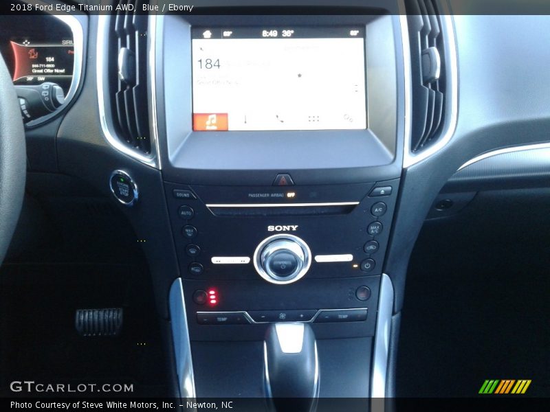 Blue / Ebony 2018 Ford Edge Titanium AWD