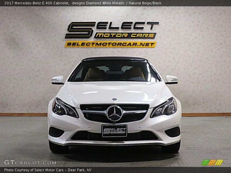 designo Diamond White Metallic / Natural Beige/Black 2017 Mercedes-Benz E 400 Cabriolet