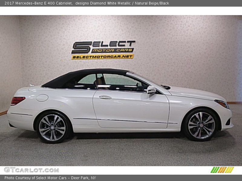 designo Diamond White Metallic / Natural Beige/Black 2017 Mercedes-Benz E 400 Cabriolet