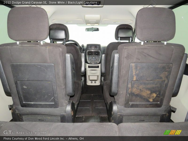Stone White / Black/Light Graystone 2012 Dodge Grand Caravan SE