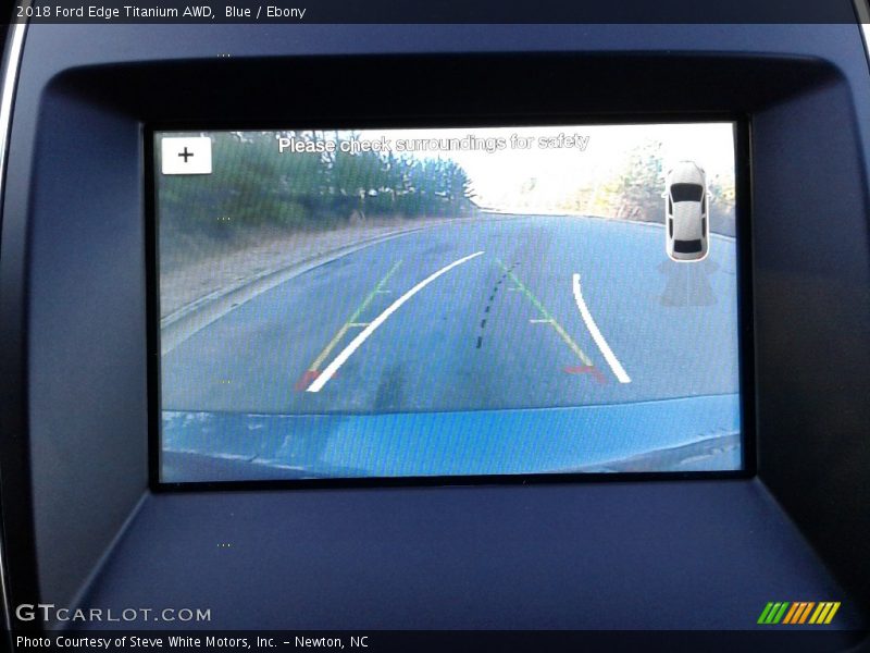 Blue / Ebony 2018 Ford Edge Titanium AWD