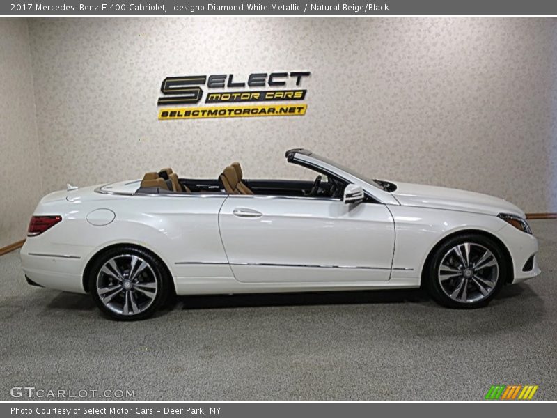 designo Diamond White Metallic / Natural Beige/Black 2017 Mercedes-Benz E 400 Cabriolet