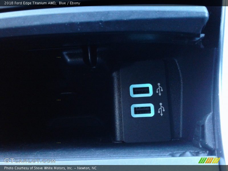 Blue / Ebony 2018 Ford Edge Titanium AWD