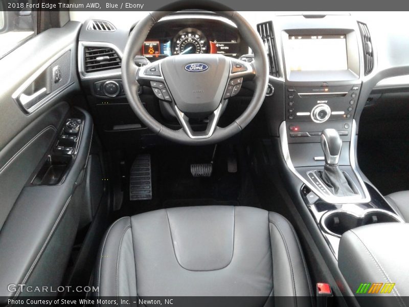 Blue / Ebony 2018 Ford Edge Titanium AWD