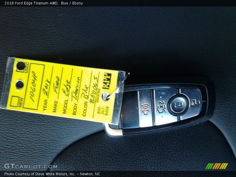 Blue / Ebony 2018 Ford Edge Titanium AWD
