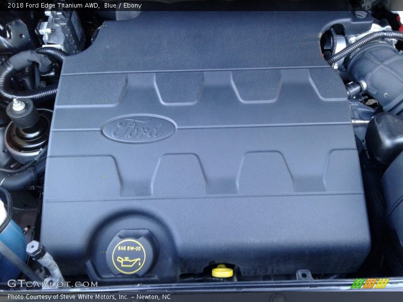 Blue / Ebony 2018 Ford Edge Titanium AWD