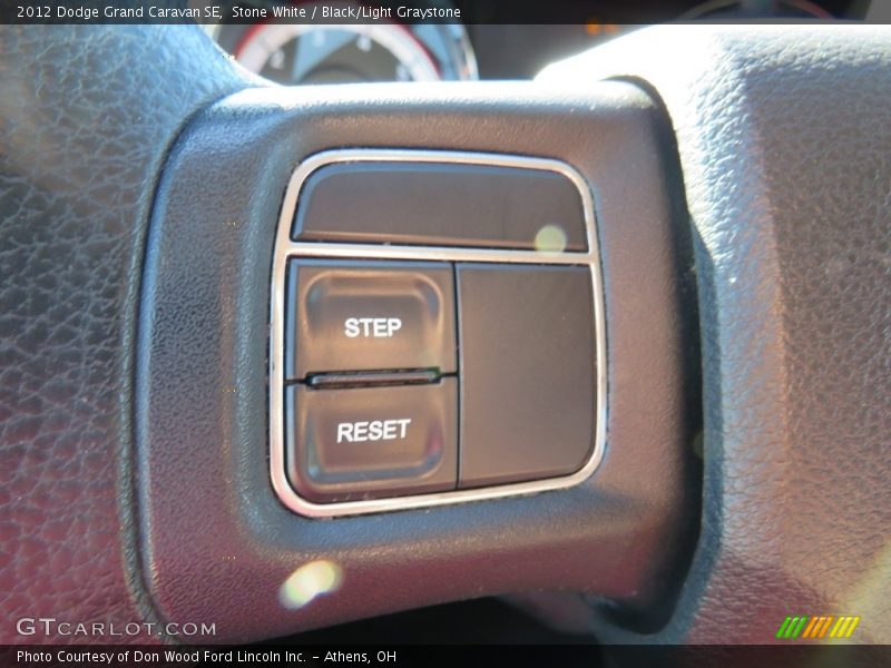 Stone White / Black/Light Graystone 2012 Dodge Grand Caravan SE