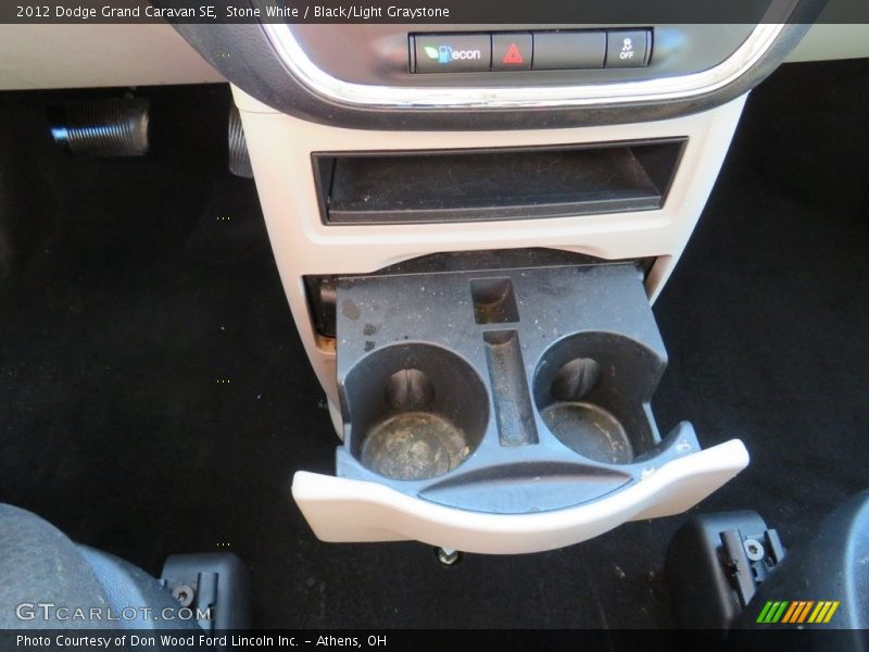 Stone White / Black/Light Graystone 2012 Dodge Grand Caravan SE