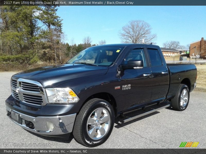 Maximum Steel Metallic / Black/Diesel Gray 2017 Ram 1500 Big Horn Quad Cab 4x4