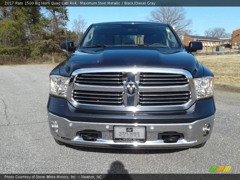 Maximum Steel Metallic / Black/Diesel Gray 2017 Ram 1500 Big Horn Quad Cab 4x4