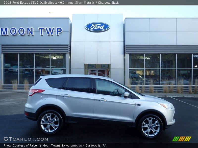 Ingot Silver Metallic / Charcoal Black 2013 Ford Escape SEL 2.0L EcoBoost 4WD