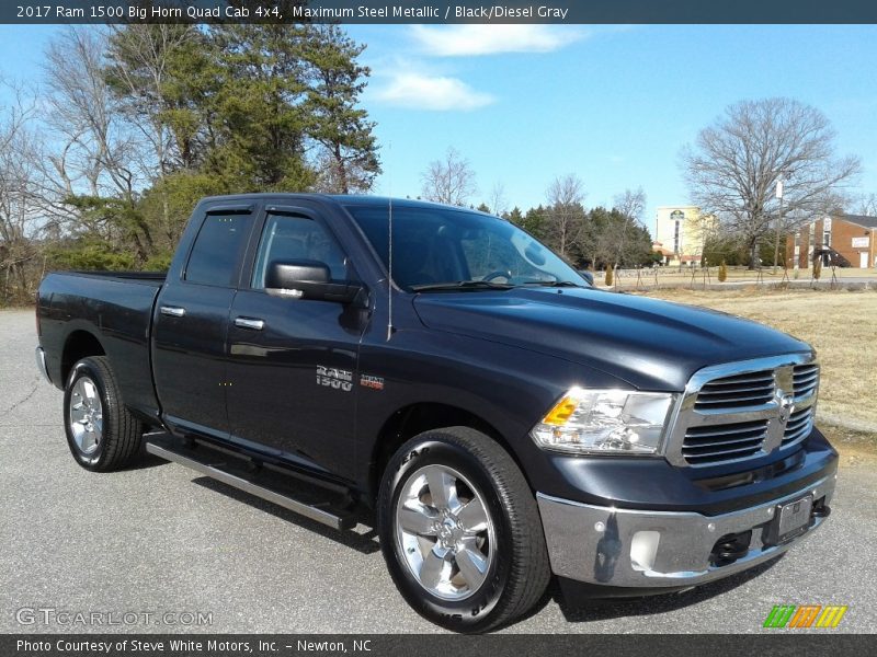Maximum Steel Metallic / Black/Diesel Gray 2017 Ram 1500 Big Horn Quad Cab 4x4