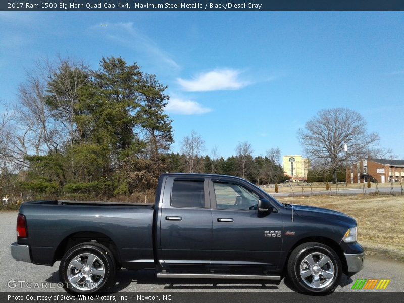 Maximum Steel Metallic / Black/Diesel Gray 2017 Ram 1500 Big Horn Quad Cab 4x4