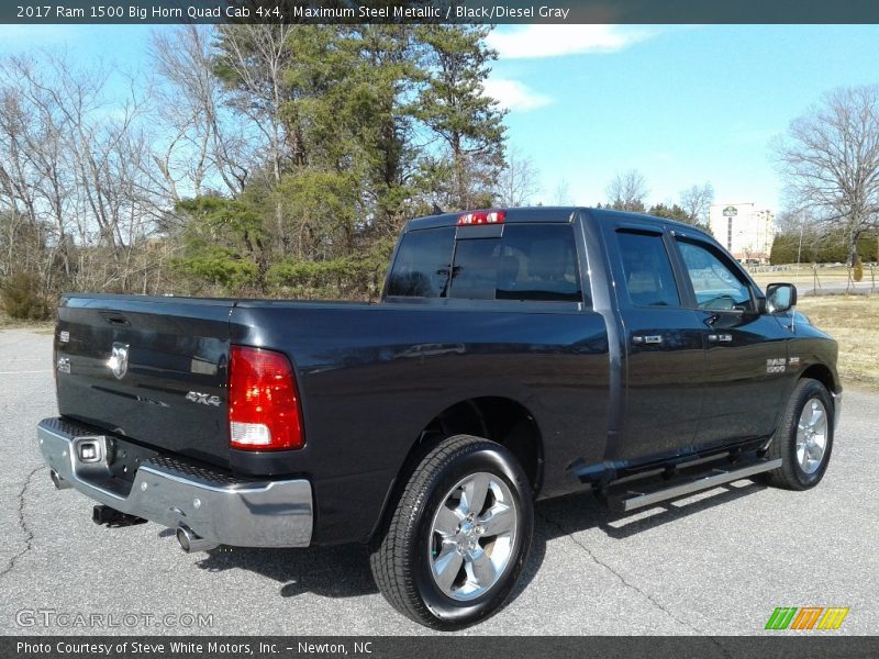 Maximum Steel Metallic / Black/Diesel Gray 2017 Ram 1500 Big Horn Quad Cab 4x4