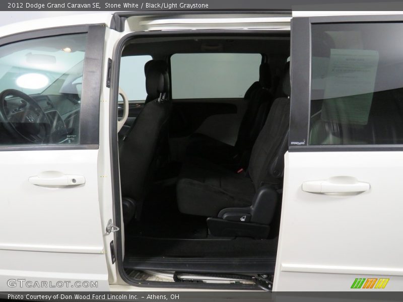 Stone White / Black/Light Graystone 2012 Dodge Grand Caravan SE