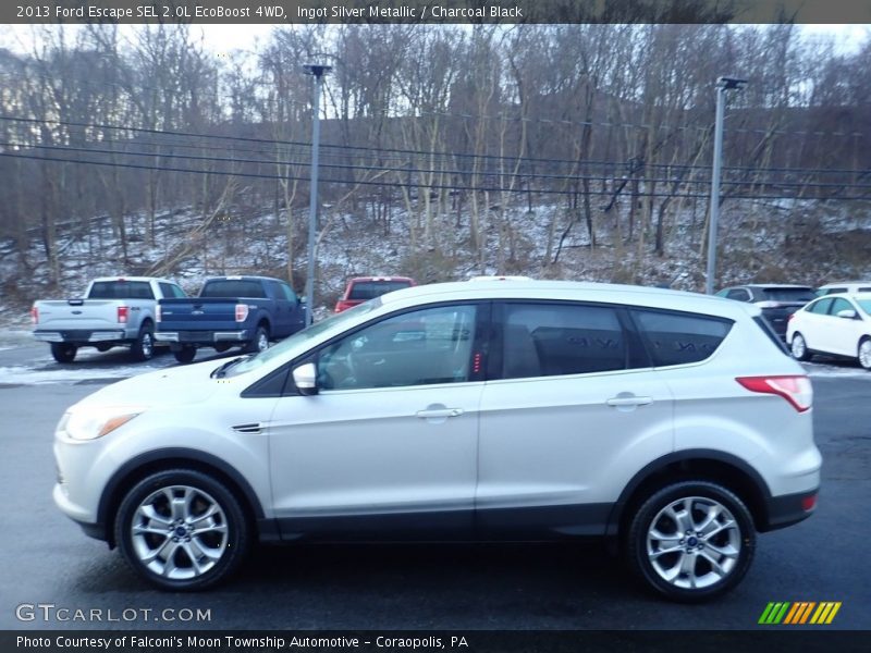 Ingot Silver Metallic / Charcoal Black 2013 Ford Escape SEL 2.0L EcoBoost 4WD